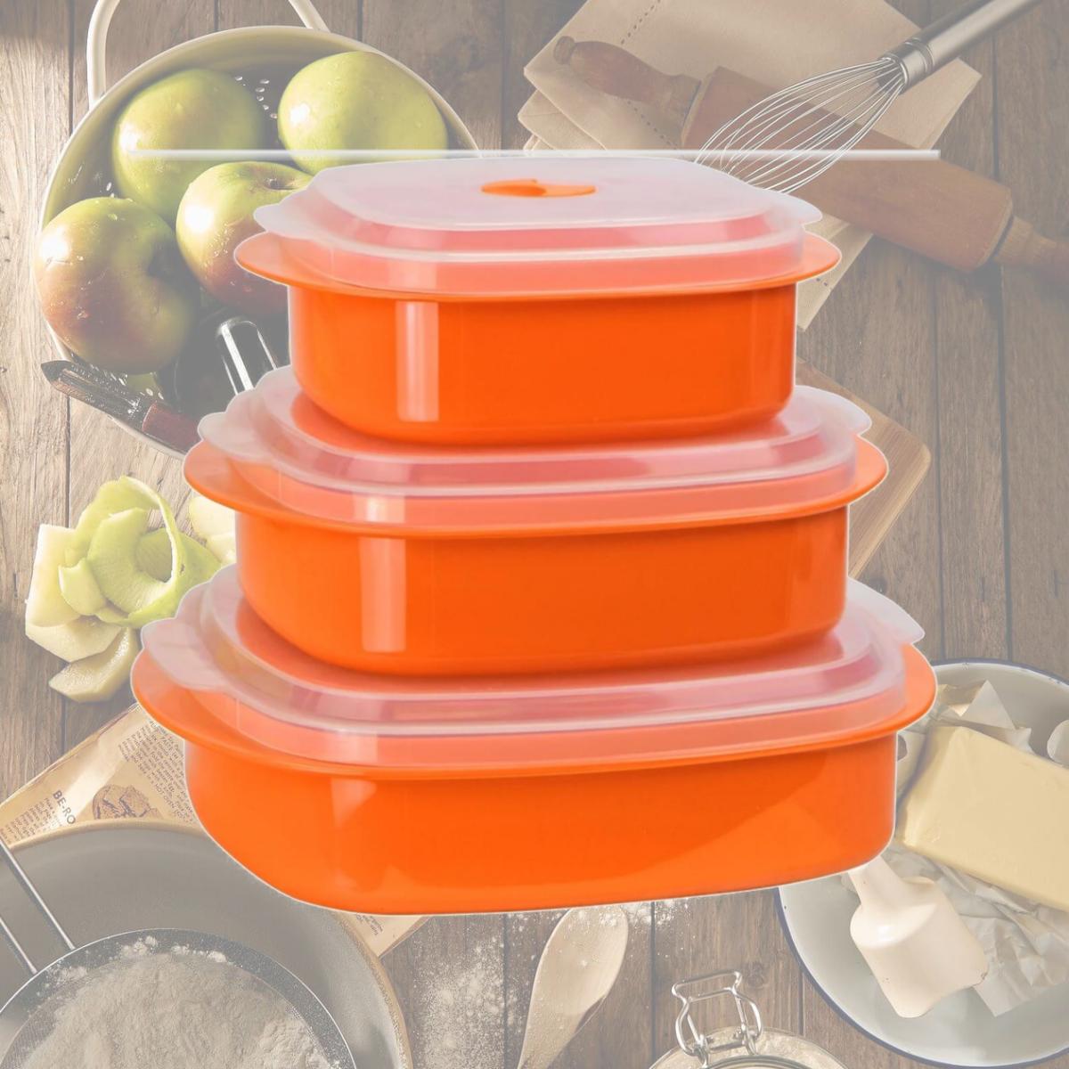 Picture of Reston Lloyd 20500 Microwave Cookware Set  Orange