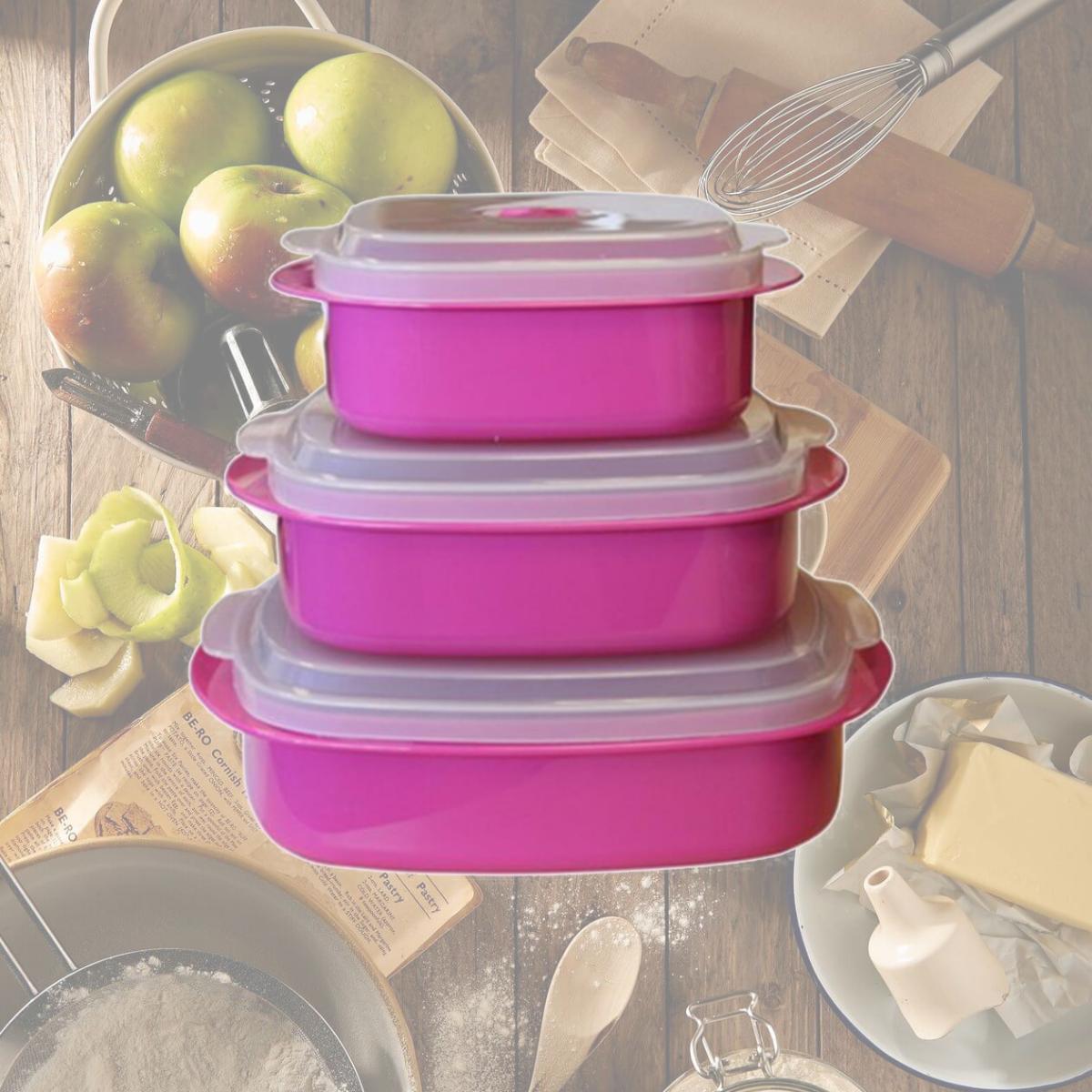 Picture of Reston Lloyd 20603 Microwave Cookware Set  Magenta
