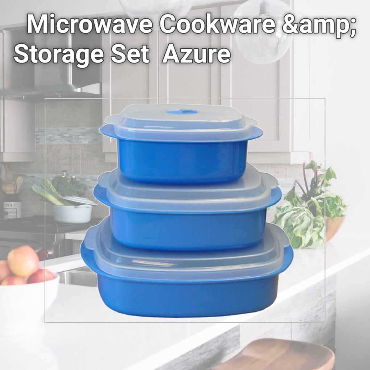 Picture of Reston Lloyd 20701 Microwave Cookware &amp; Storage Set  Azure