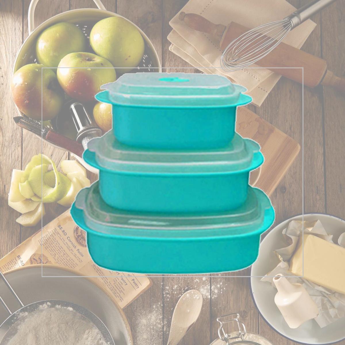 Picture of Reston Lloyd 20702 Microwave Cookware Set  Turquoise