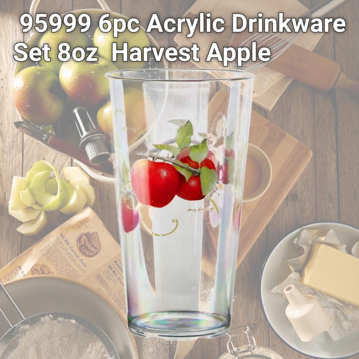 Picture of Reston Lloyd 95999 6pc Acrylic Drinkware Set 8oz  Harvest Apple 