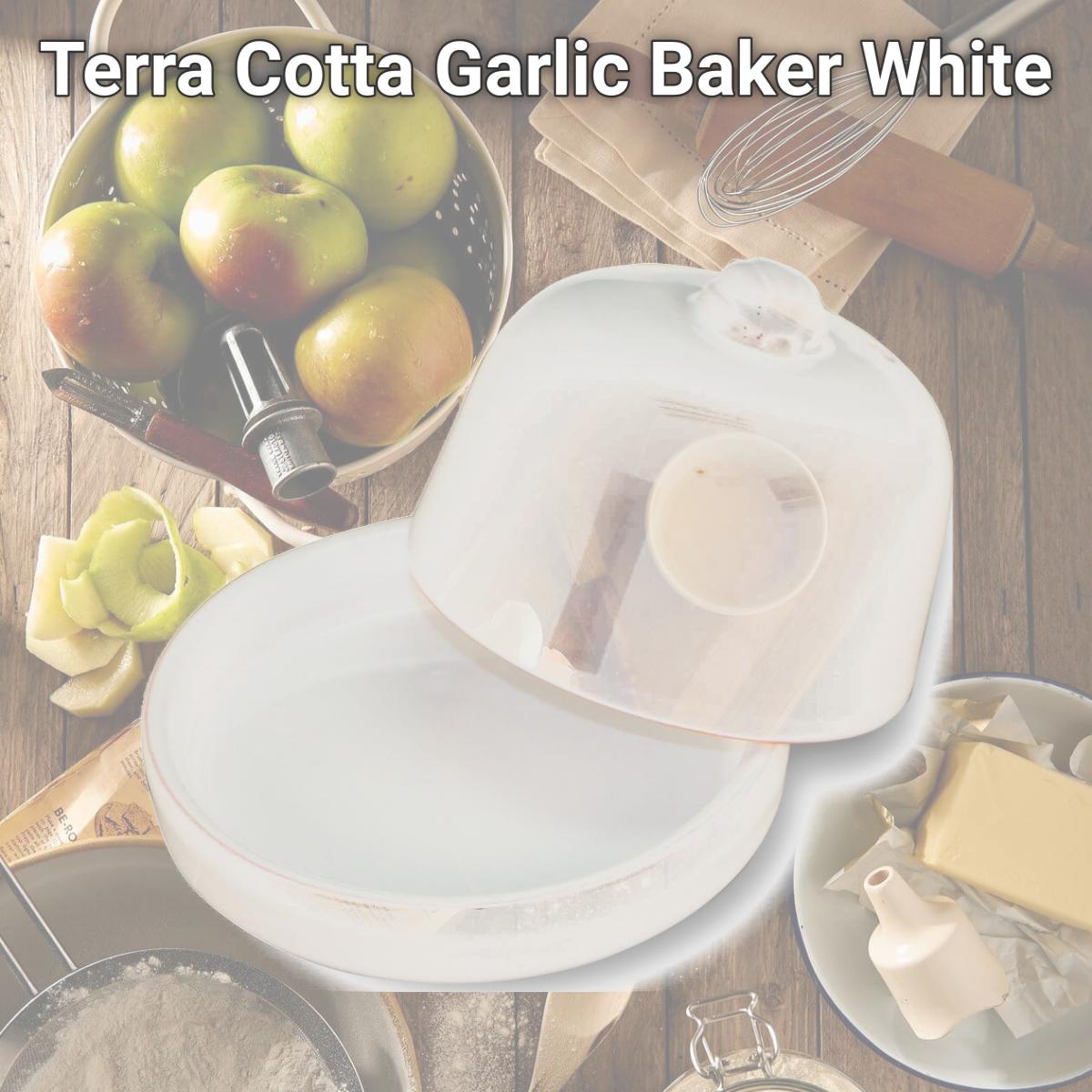 Picture of Reston Lloyd 99103 Terra Cotta  Garlic Baker  White