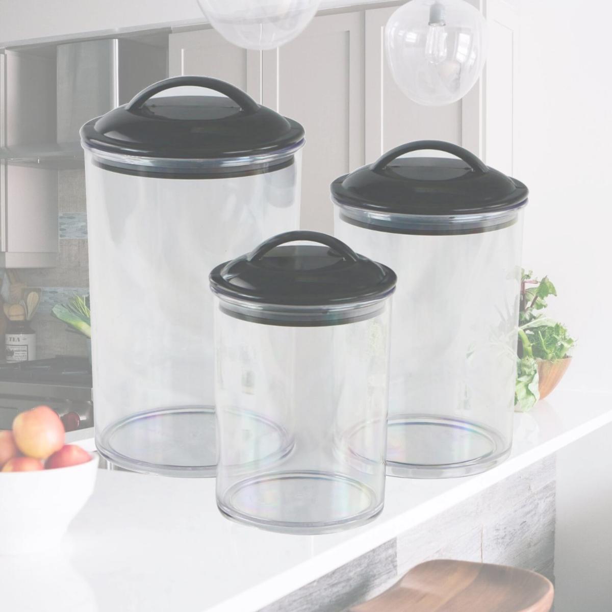 Picture of Calypso Basics by Reston Lloyd Acrylic Storage Canisters, Set of 3