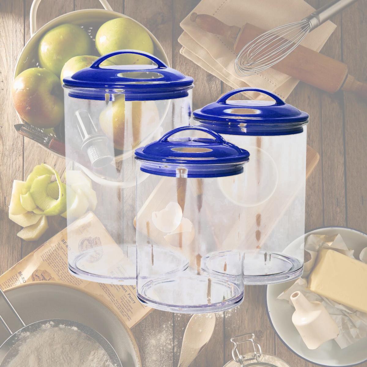 Picture of Calypso Basics by Reston Lloyd Acrylic Storage Canisters, Set of 3