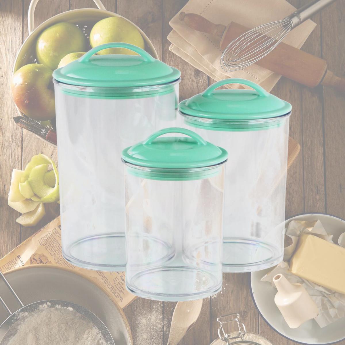 Picture of Calypso Basics by Reston Lloyd Acrylic Storage Canisters, Set of 3