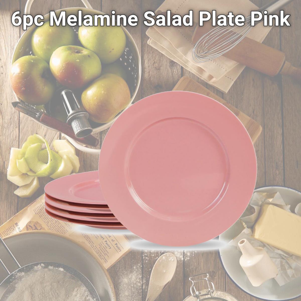 Picture of Reston Lloyd 72601 6pc Melamine Salad Plate  Pink 
