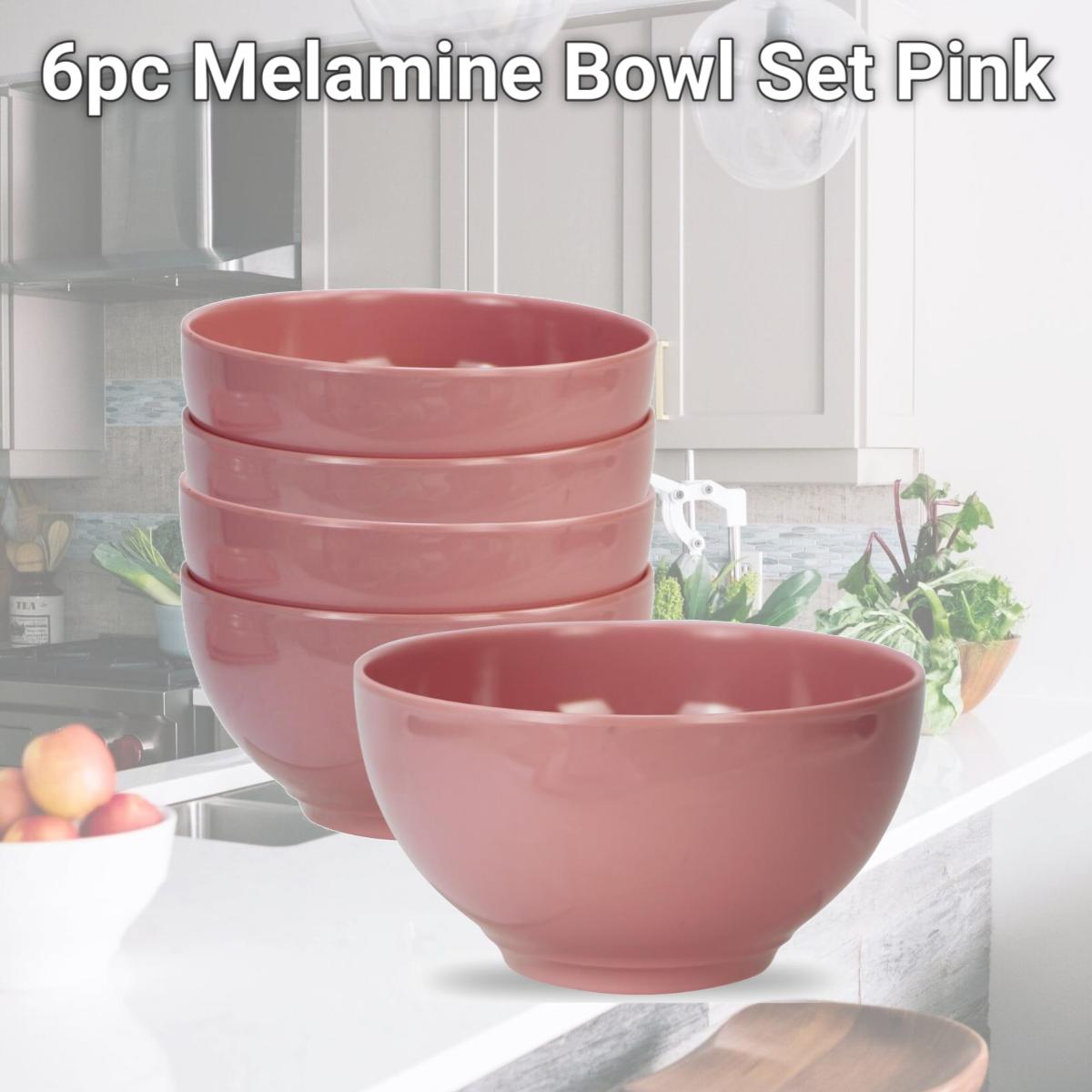 Picture of Reston Lloyd 73601 6pc Melamine Bowl Set  Pink 