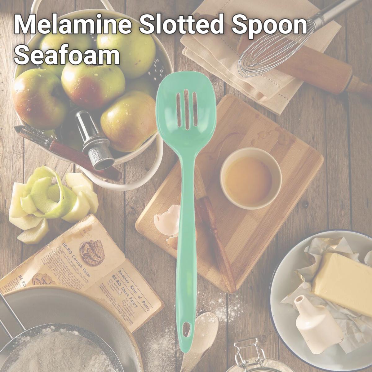 Picture of Reston Lloyd Melamine Slotted Spoon  Seafoam