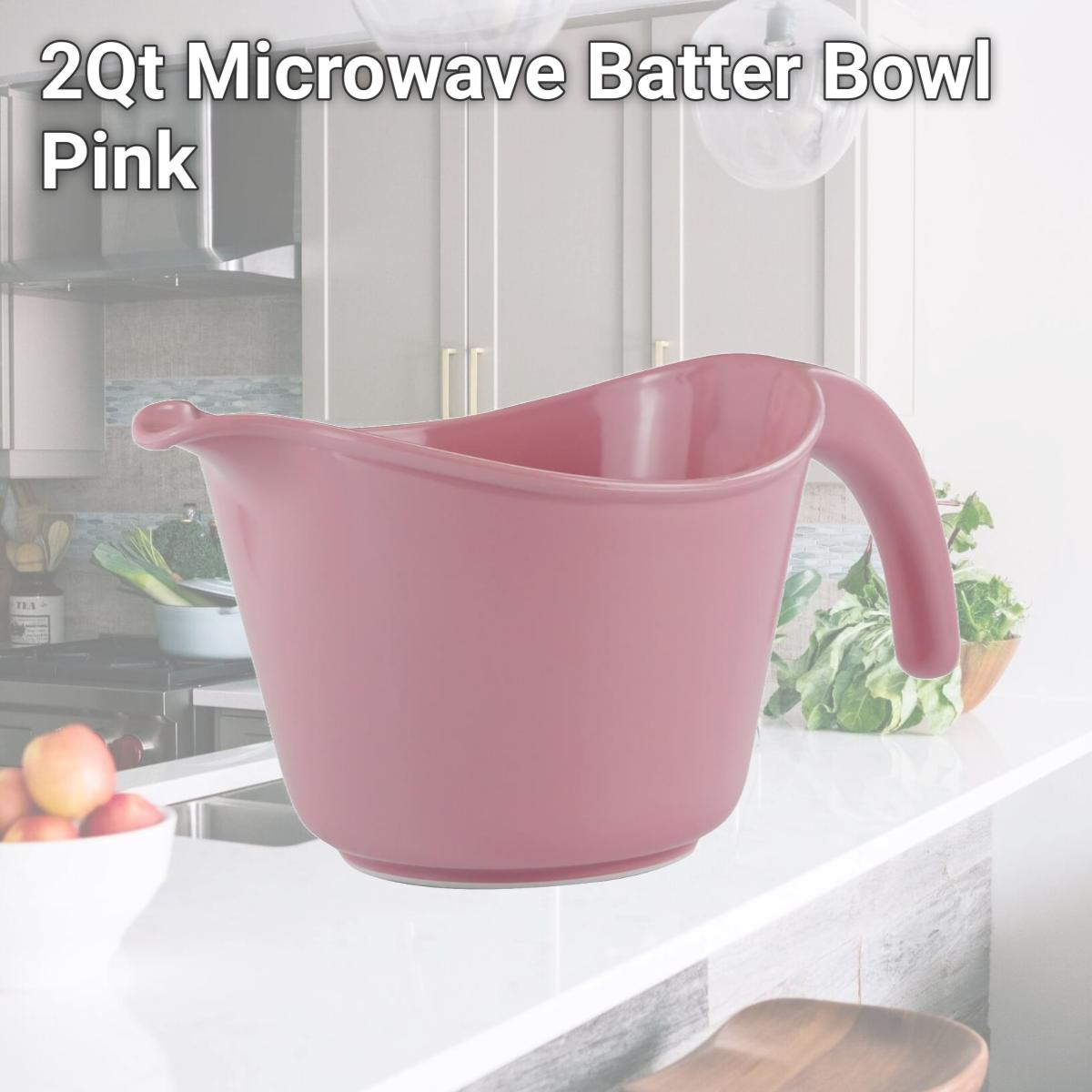 Picture of Reston Lloyd Melamine Batter Bowl with Pour Spout and Detachable Handle -  Pink