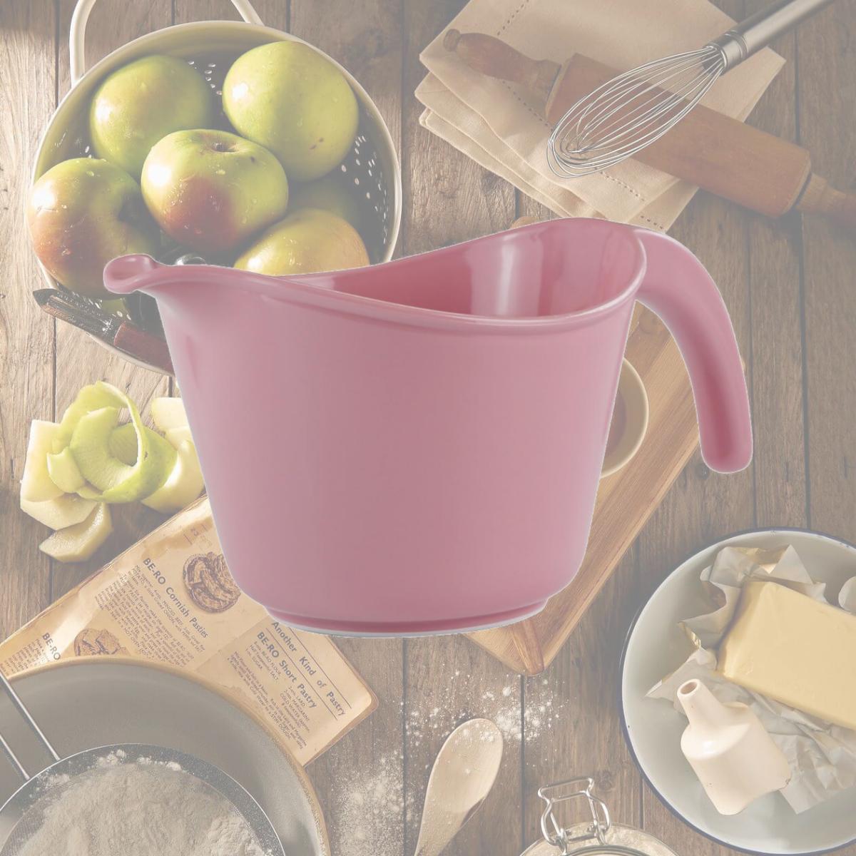 Picture of Reston Lloyd Melamine Batter Bowl with Pour Spout and Detachable Handle -  Pink