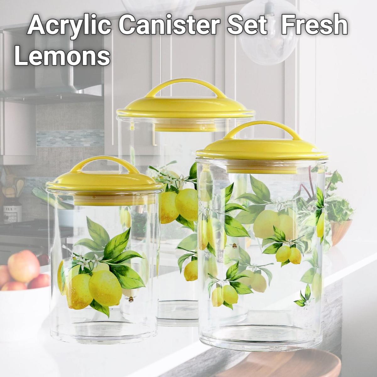 Picture of Calypso Basics by Reston Lloyd Acrylic Storage Canisters, Set of 3