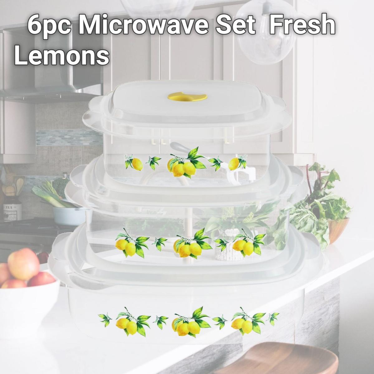 Picture of Reston Lloyd 20419 6pc Microwave Set  Fresh Lemons 