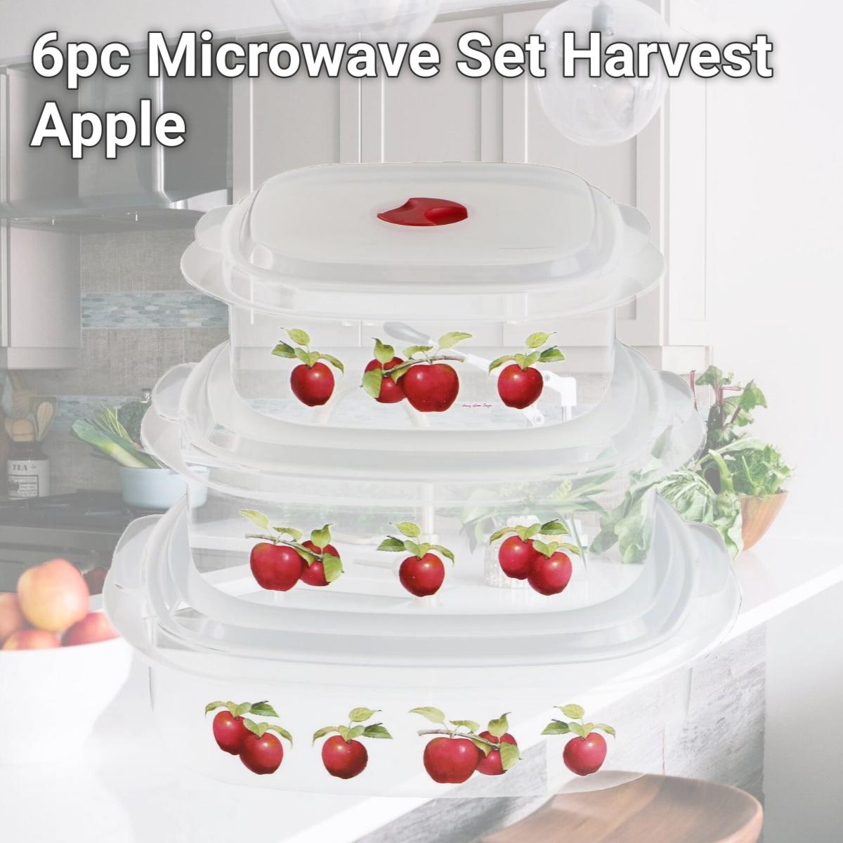 Picture of Reston Lloyd 20999 6pc Microwave Set  Harvest Apple 