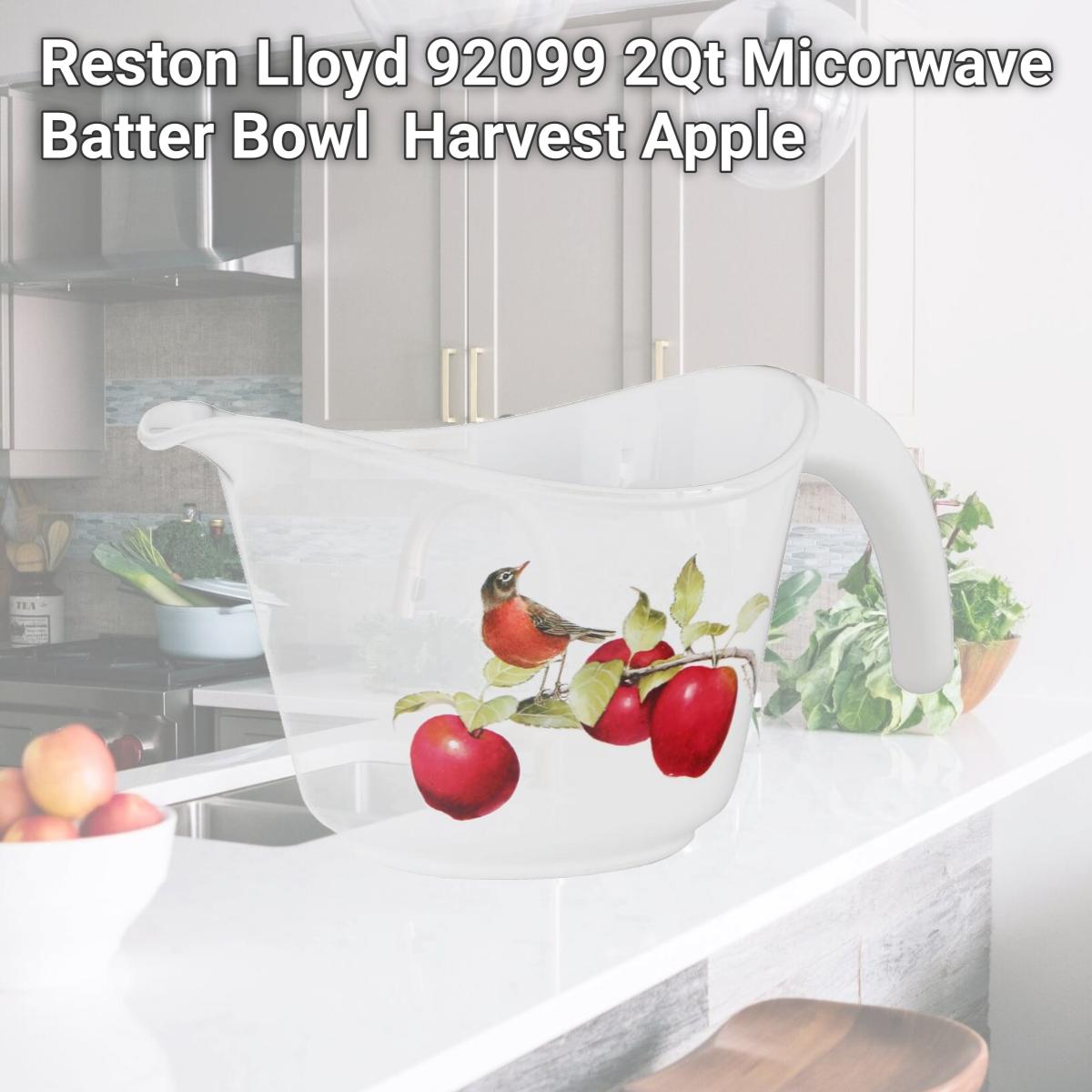 Picture of Reston Lloyd Melamine Batter Bowl with Pour Spout and Detachable Handle -  Harvest Apple