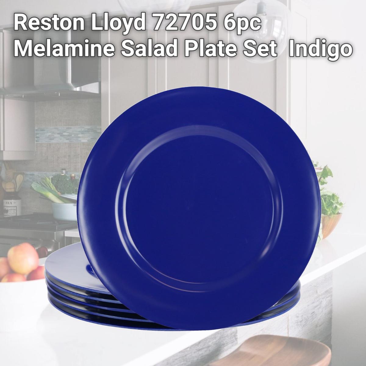 Picture of Reston Lloyd 72705 6pc Melamine Salad Plate Set  Indigo