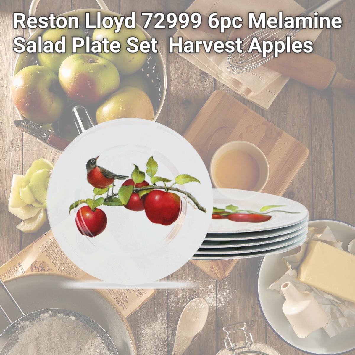 Picture of Reston Lloyd 72999 6pc Melamine Salad Plate Set  Harvest Apples