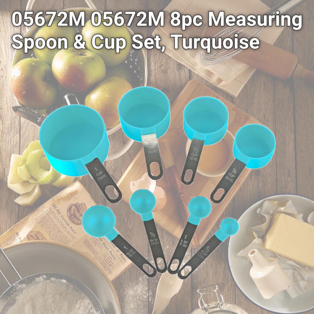 Picture of 05672M 05672M 8pc Measuring Spoon & Cup Set, Turquoise
