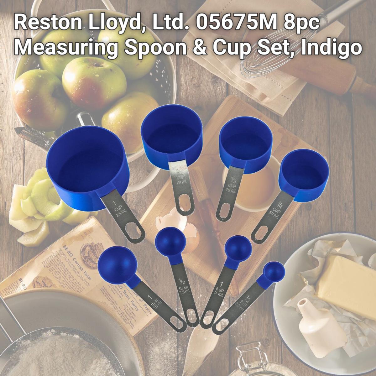 Picture of Reston Lloyd, Ltd. 05675M 8pc Measuring Spoon & Cup Set, Indigo