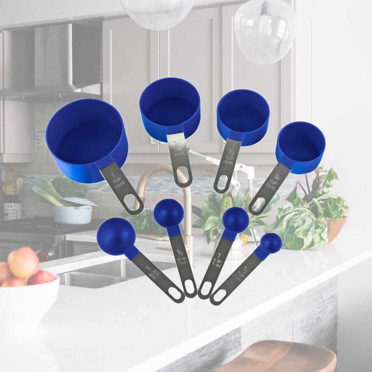 Picture of Reston Lloyd, Ltd. 05675M 8pc Measuring Spoon & Cup Set, Indigo