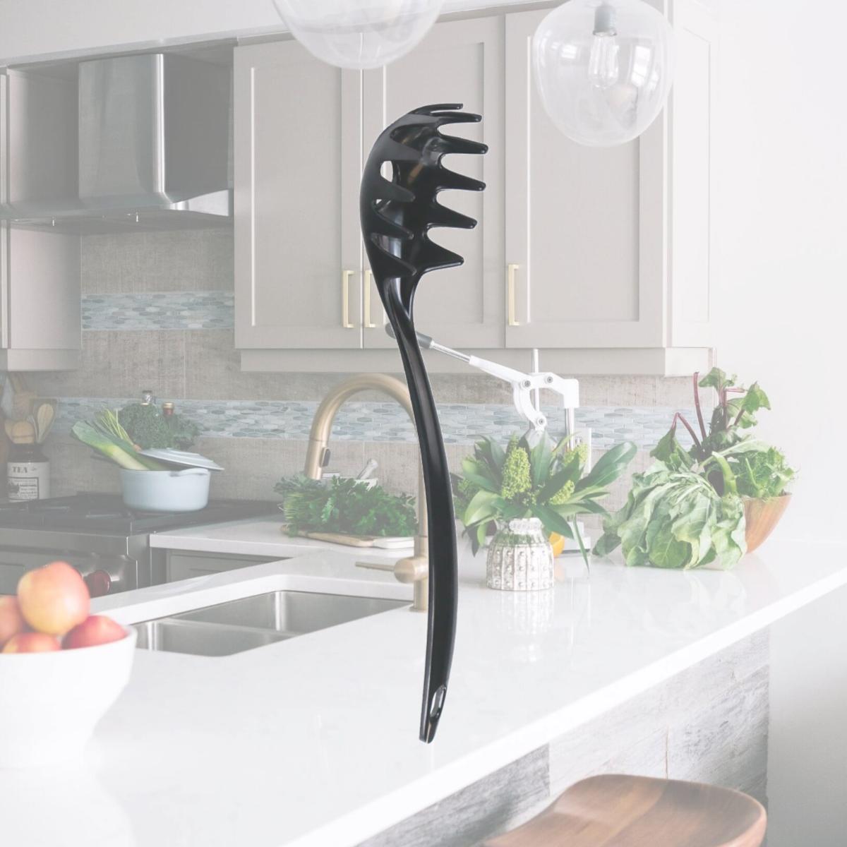 Picture of Reston Lloyd 98611 Melamine Single Spaghetti Fork, Charcoal