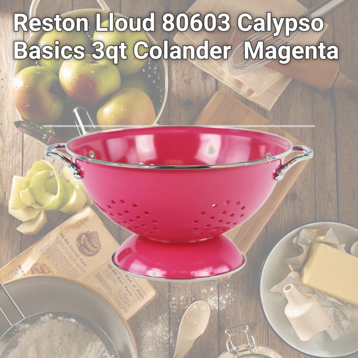 Picture of Reston Lloud 80603 Calypso Basics 3qt Colander  Magenta 