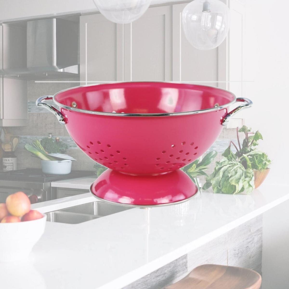 Picture of Reston Lloud 80603 Calypso Basics 3qt Colander  Magenta 