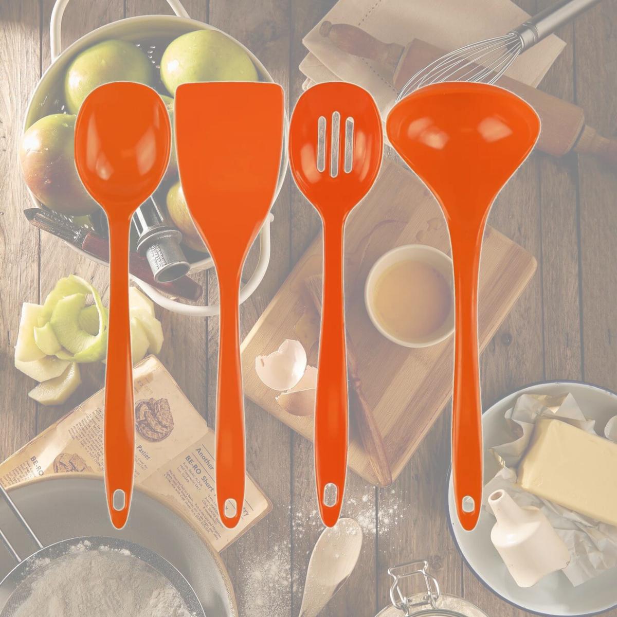 Picture of Reston Lloyd 4pc Utensil Set  Orange 