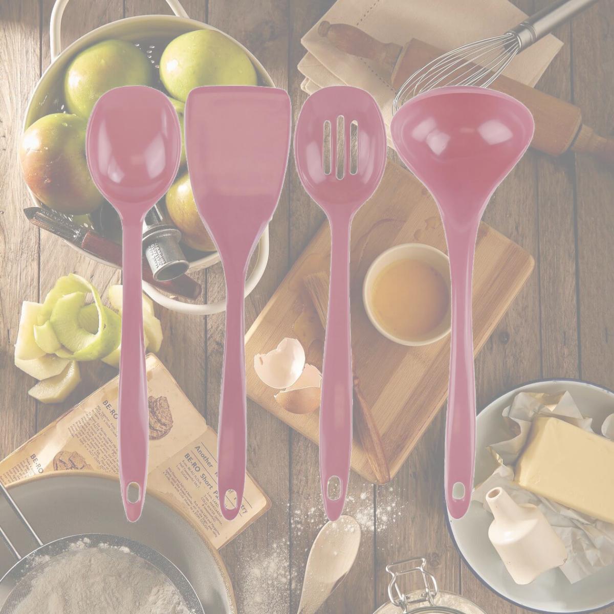 Picture of Reston Lloyd 4pc Utensil Set  Pink 