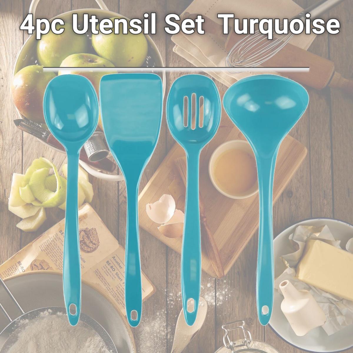 Picture of Reston Lloyd 4pc Utensil Set  Turquoise