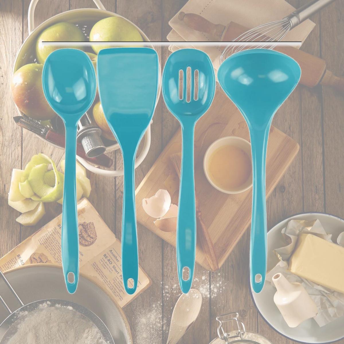 Picture of Reston Lloyd 4pc Utensil Set  Turquoise