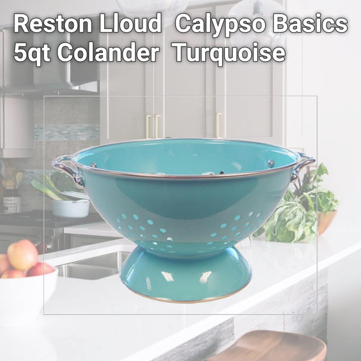 Picture of Reston Lloud 88702 Calypso Basics 5qt Colander  Turquoise 