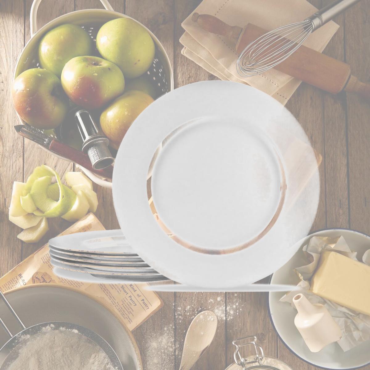 Picture of Reston Lloyd 71300 6pc Melamine Dinner Plate Set  White 