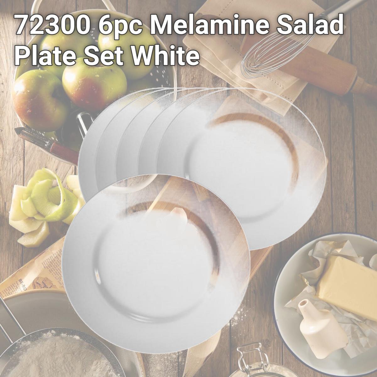 Picture of Reston Lloyd 72300 6pc Melamine Salad Plate Set  White 
