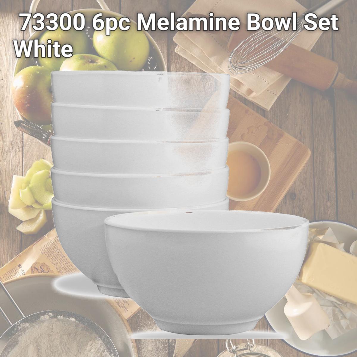 Picture of Reston Lloyd 73300 6pc Melamine Bowl Set  White 