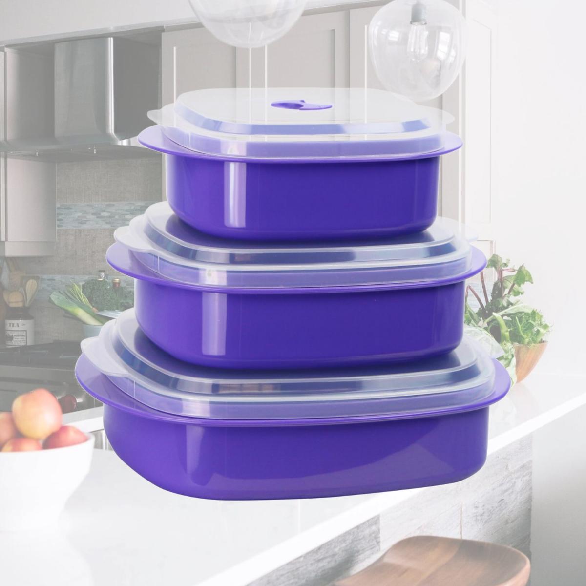 Picture of Reston Lloyd 20501 Microwave Cookware Set  Purple 