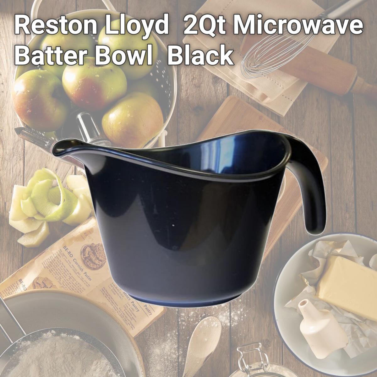 Picture of Reston Lloyd Melamine Batter Bowl with Pour Spout and Detachable Handle -  Black