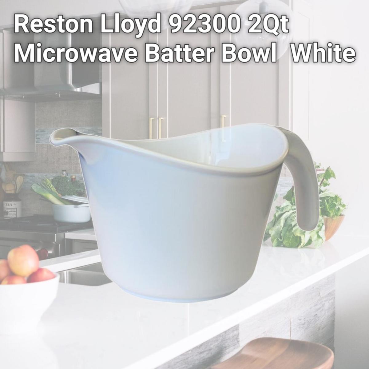 Picture of Reston Lloyd Melamine Batter Bowl with Pour Spout and Detachable Handle -  White