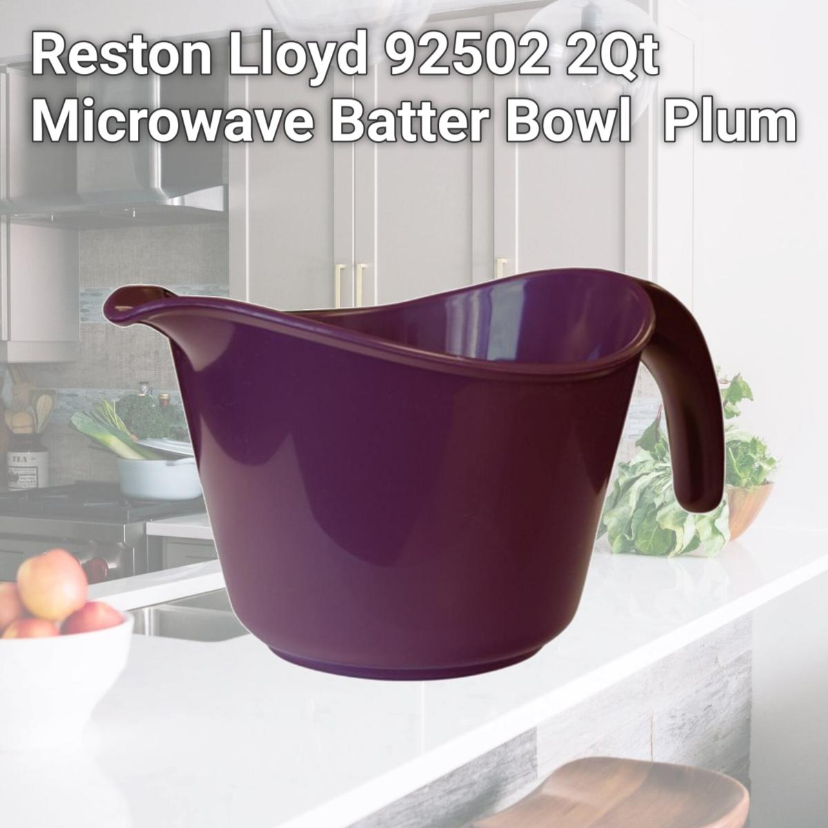 Picture of Reston Lloyd Melamine Batter Bowl with Pour Spout and Detachable Handle -  Plum