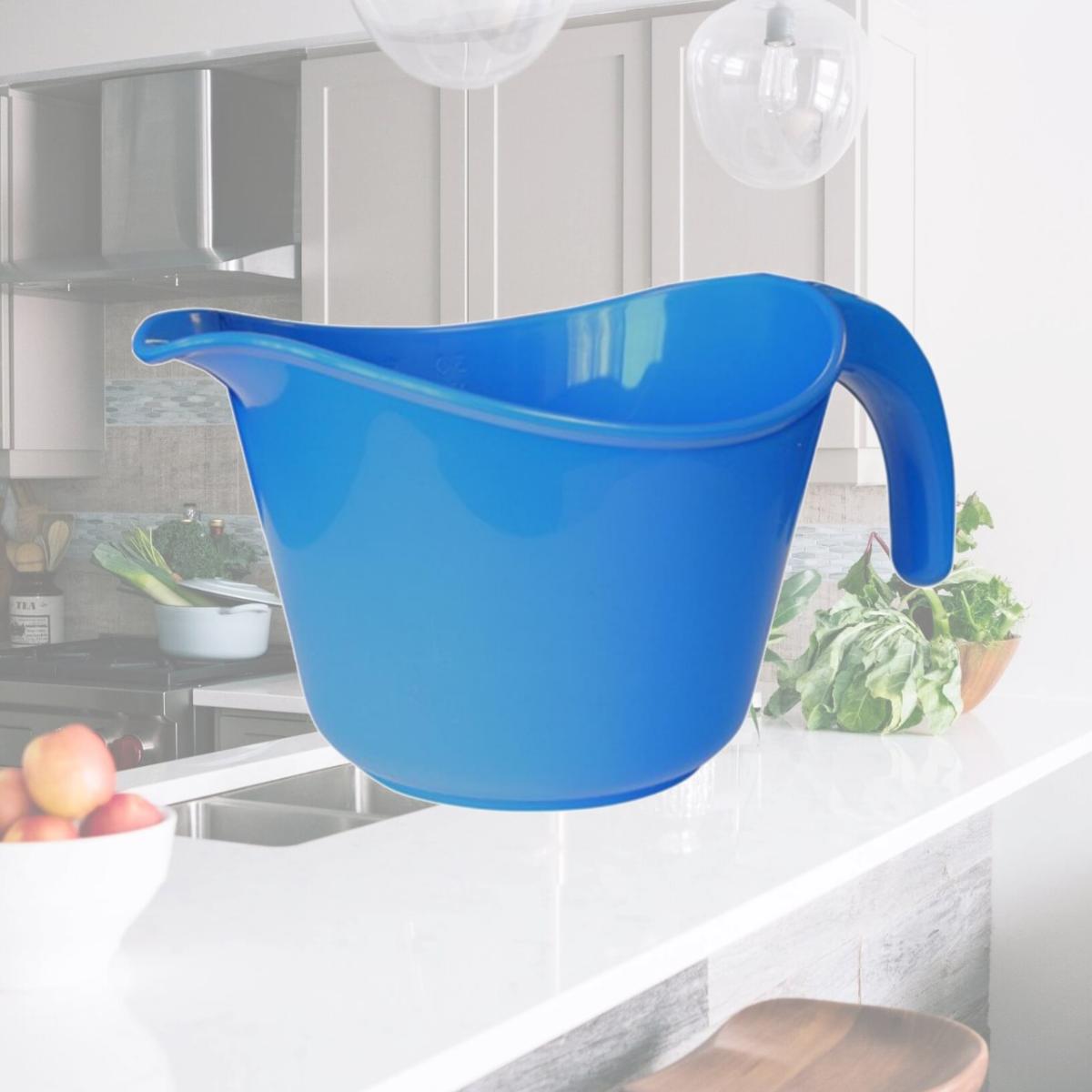 Picture of Reston Lloyd Melamine Batter Bowl with Pour Spout and Detachable Handle -  Azure