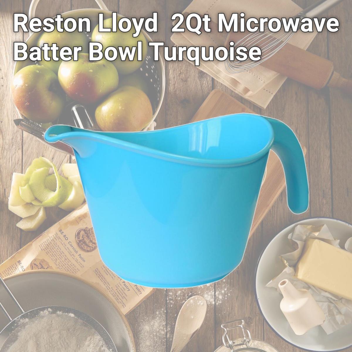 Picture of Reston Lloyd Melamine Batter Bowl with Pour Spout and Detachable Handle -  Turquoise