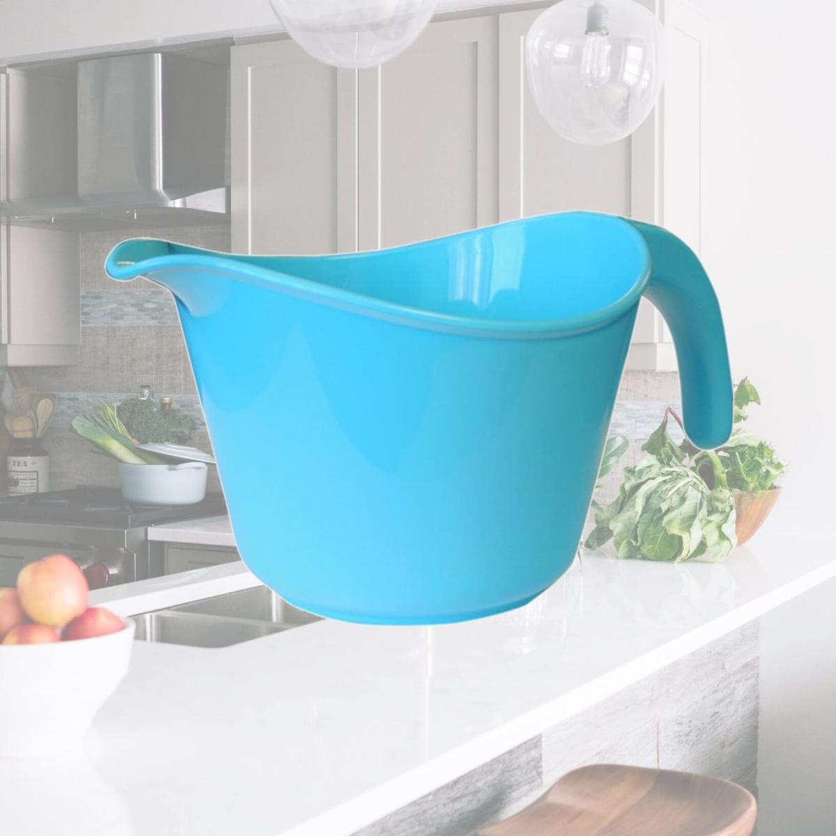 Picture of Reston Lloyd Melamine Batter Bowl with Pour Spout and Detachable Handle -  Turquoise