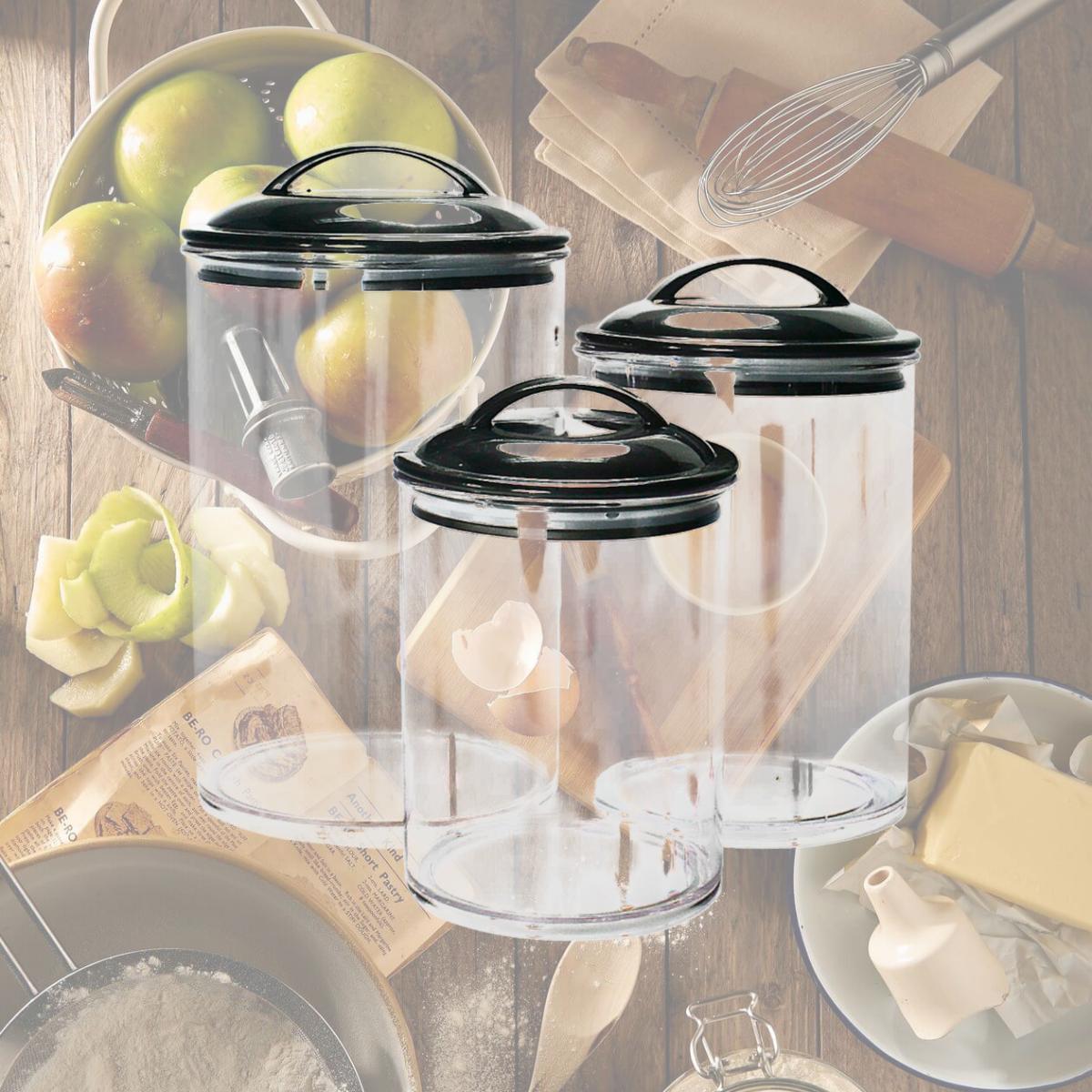Picture of Calypso Basics by Reston Lloyd Acrylic Storage Canisters, Set of 3