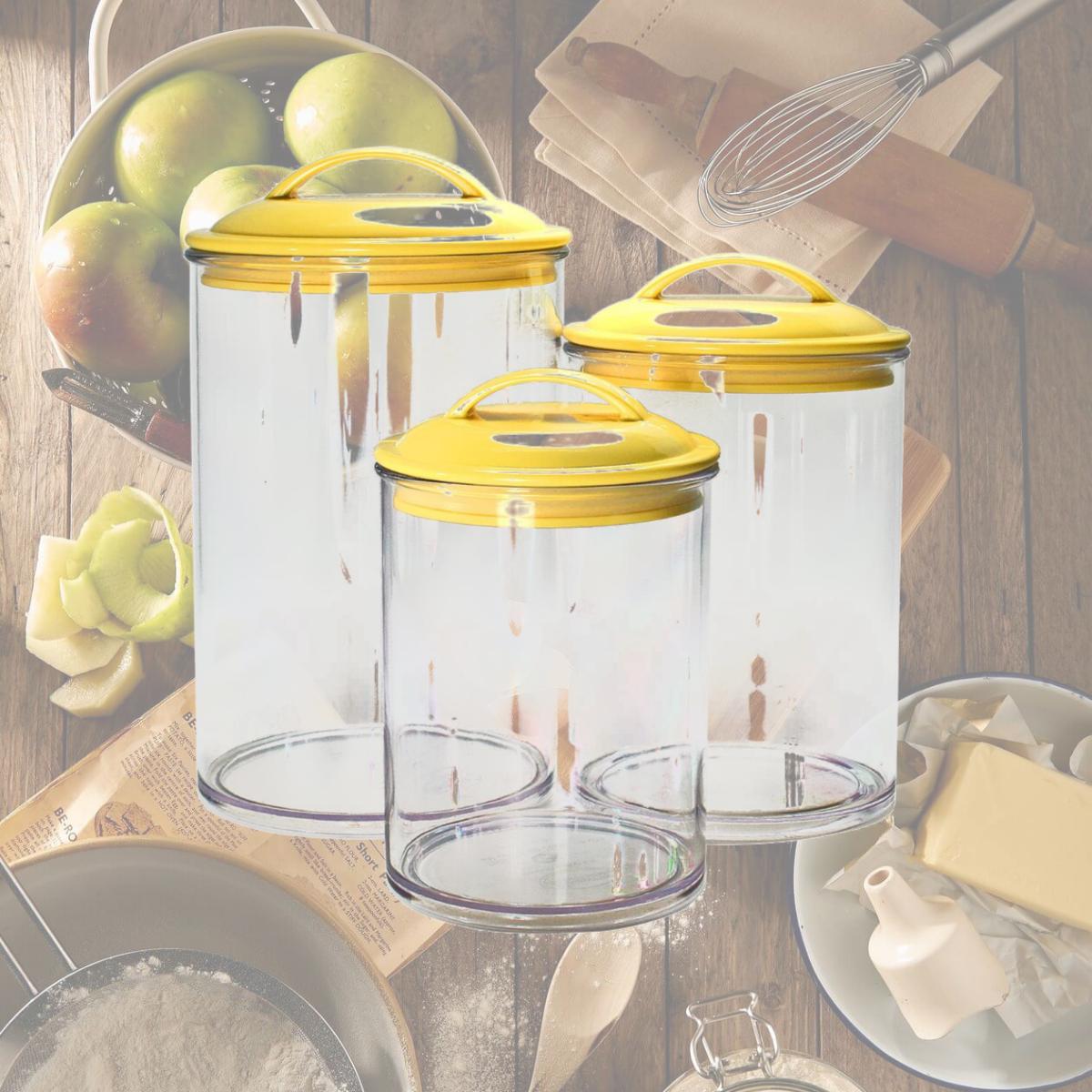 Picture of Calypso Basics by Reston Lloyd Acrylic Storage Canisters, Set of 3