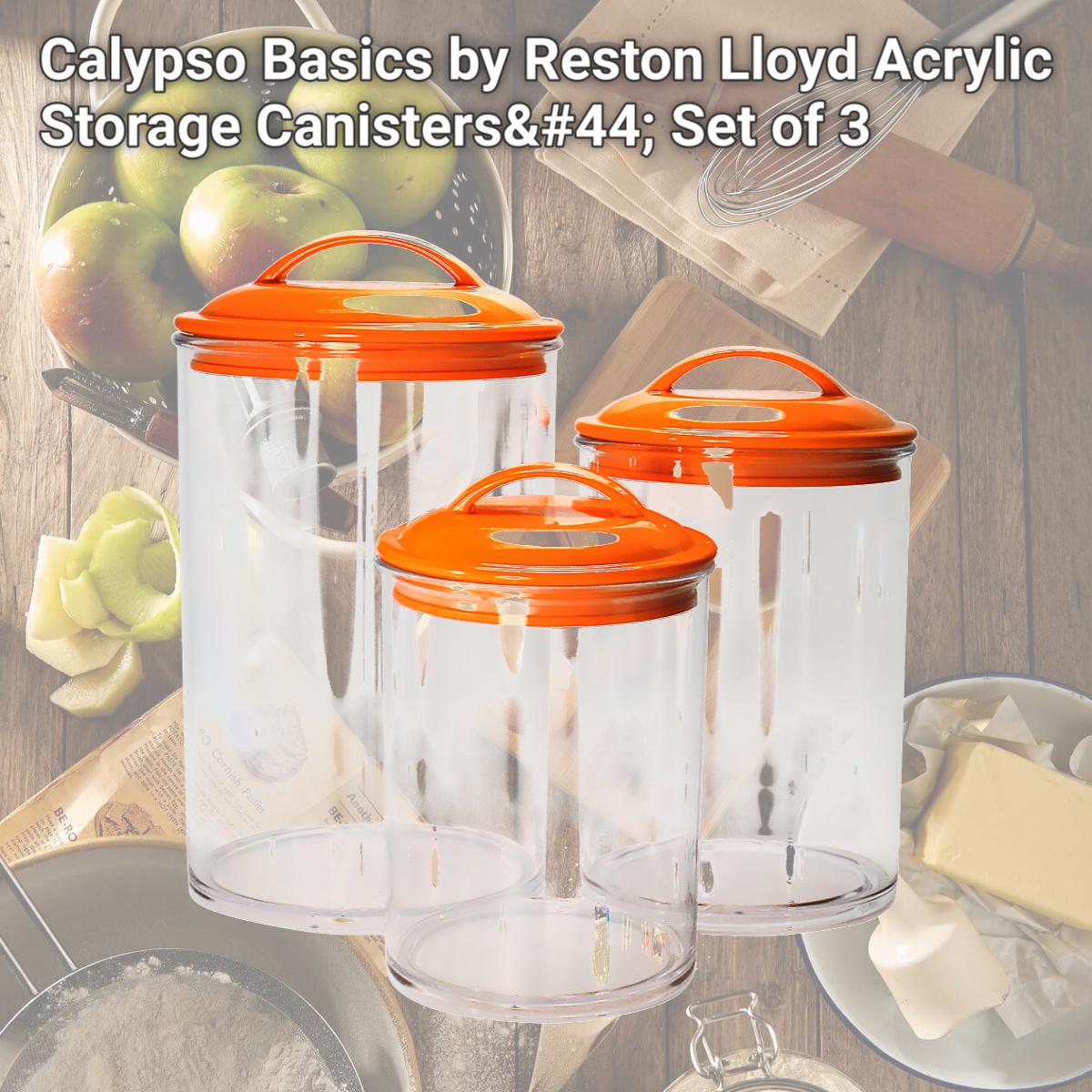 Picture of Calypso Basics by Reston Lloyd Acrylic Storage Canisters, Set of 3