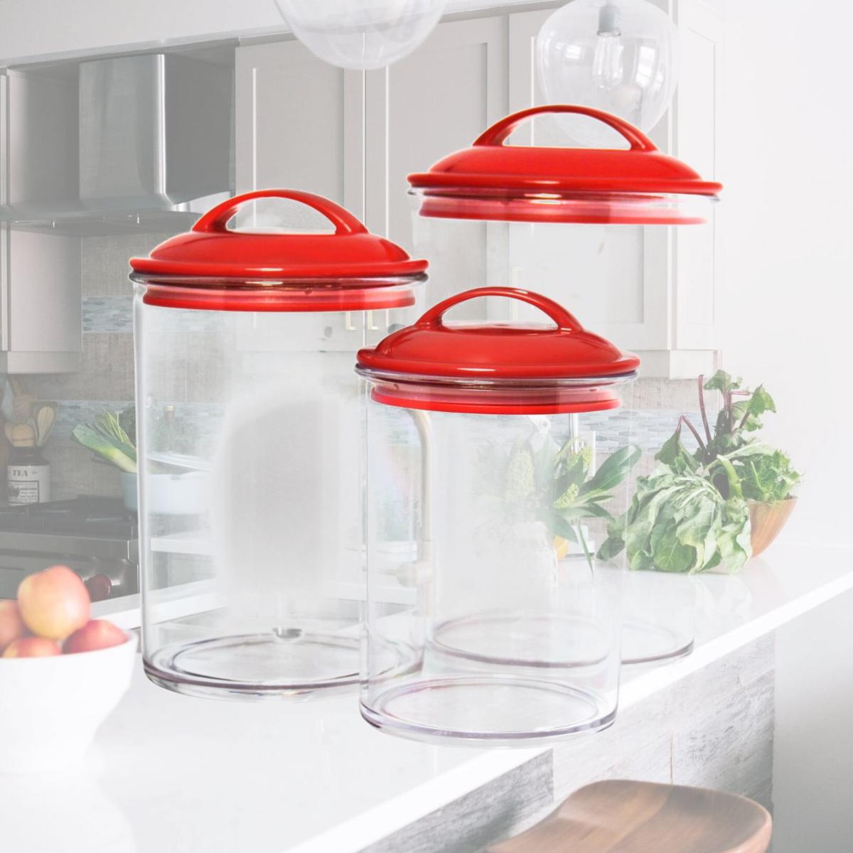 Picture of Calypso Basics by Reston Lloyd Acrylic Storage Canisters, Set of 3