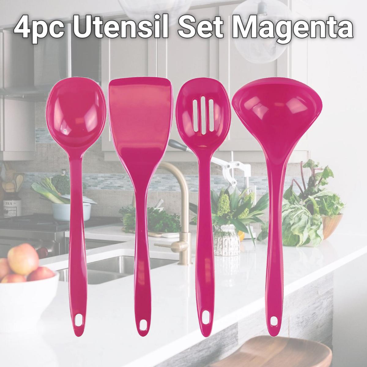 Picture of Reston Lloyd 4pc Utensil Set  Magenta 