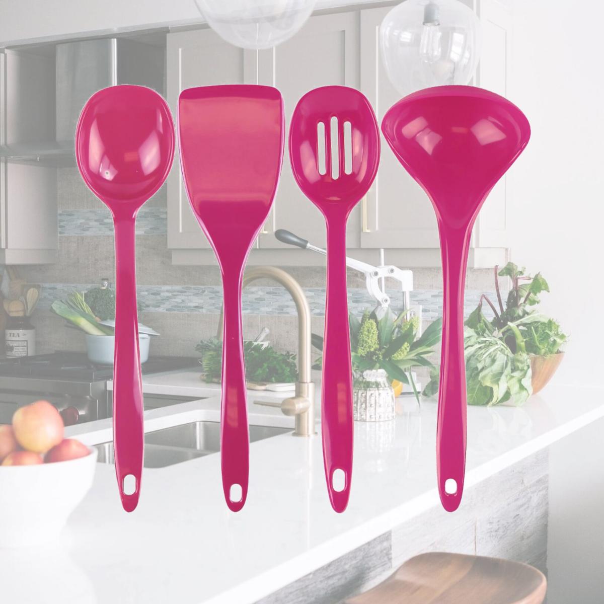 Picture of Reston Lloyd 4pc Utensil Set  Magenta 