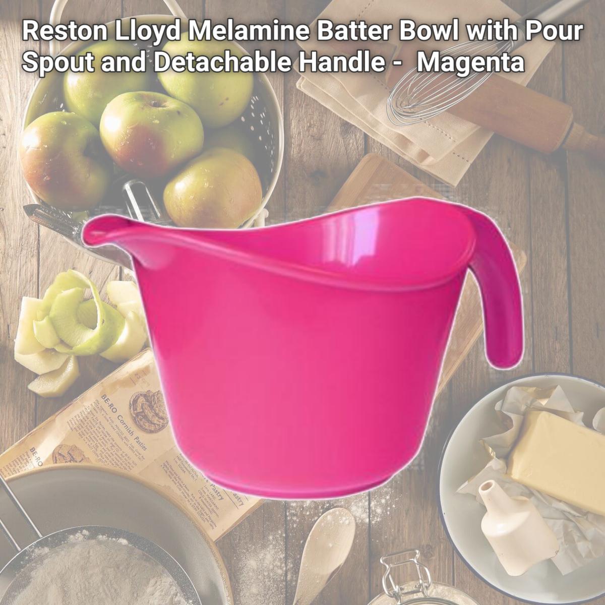 Picture of Reston Lloyd Melamine Batter Bowl with Pour Spout and Detachable Handle -  Magenta