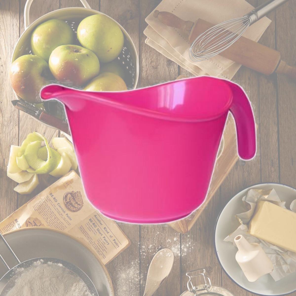 Picture of Reston Lloyd Melamine Batter Bowl with Pour Spout and Detachable Handle -  Magenta