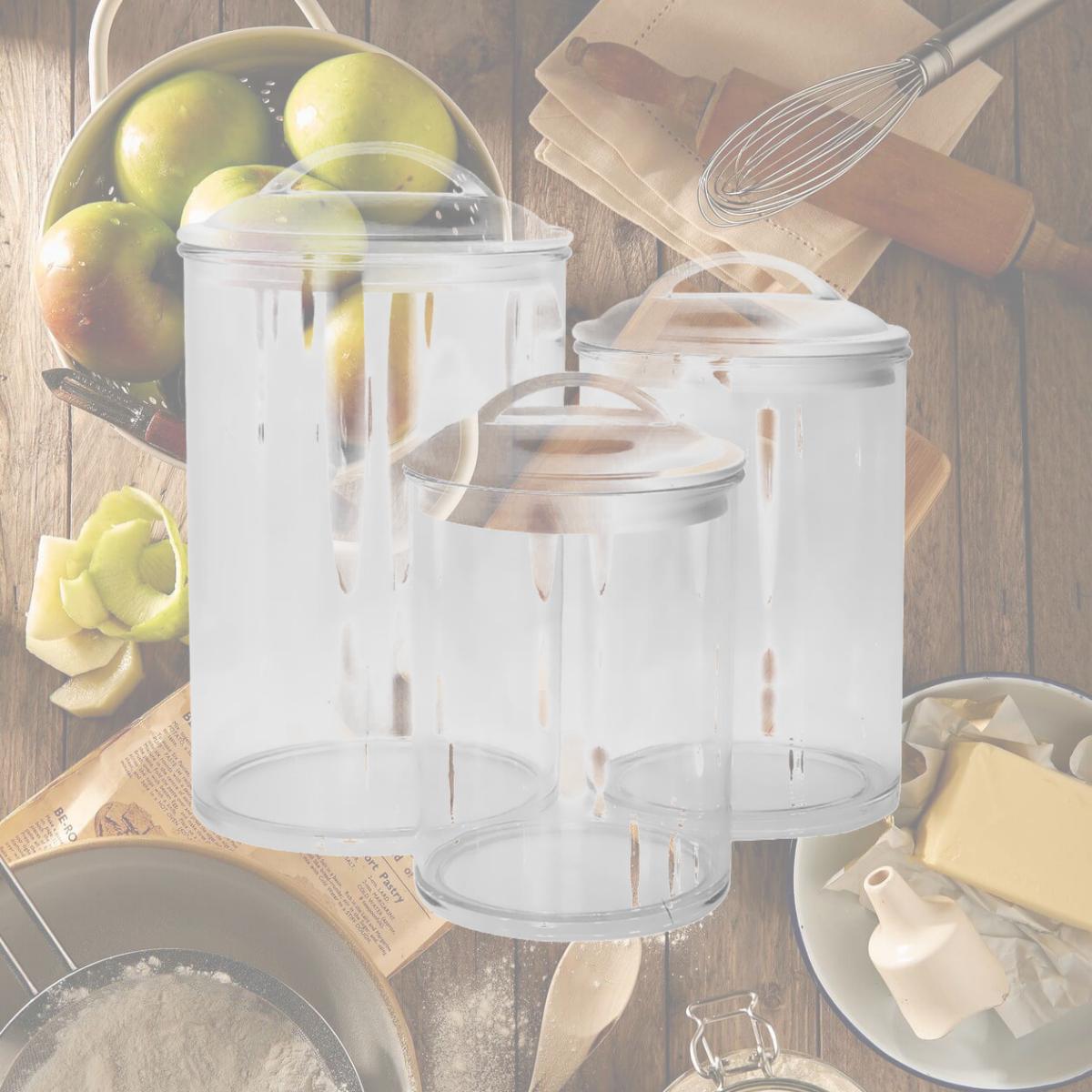 Picture of Calypso Basics by Reston Lloyd Acrylic Storage Canisters, Set of 3